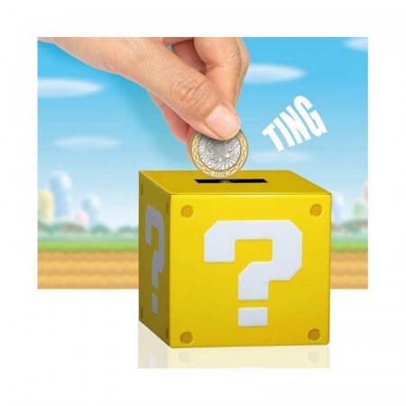 Mario Question block money box กระปุกออมสินมาริโอ้
